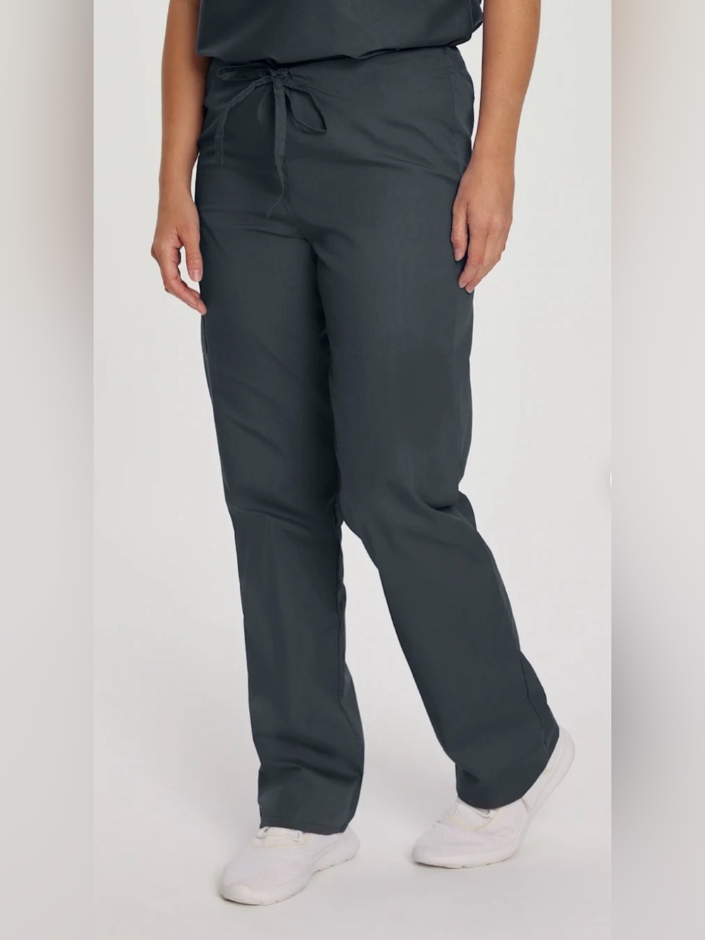 NEW WITH TAGS ScrubZone by Landau Graphite Elastic Waist Cargo Scrub Pants